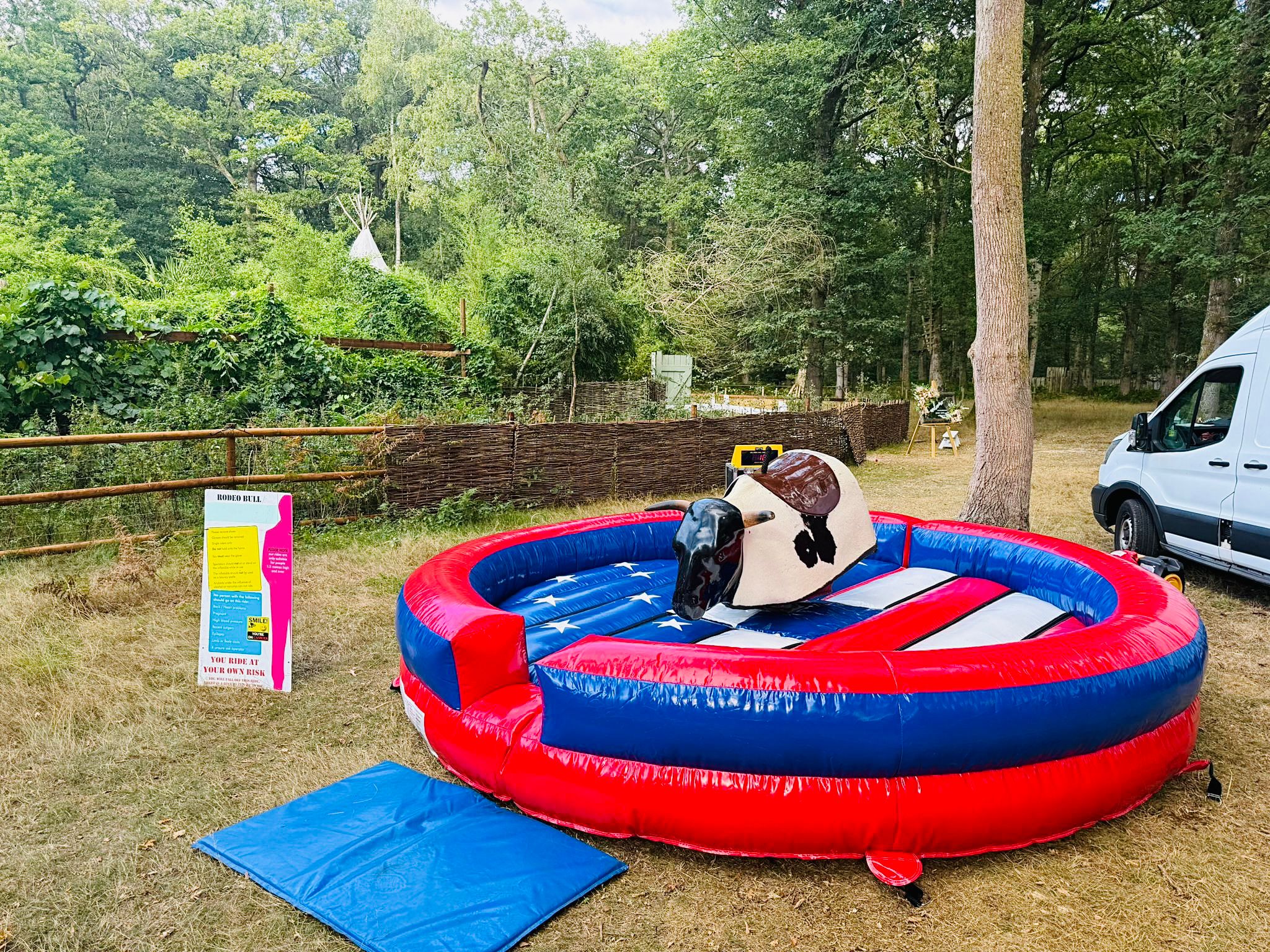 Mechanical bull ride